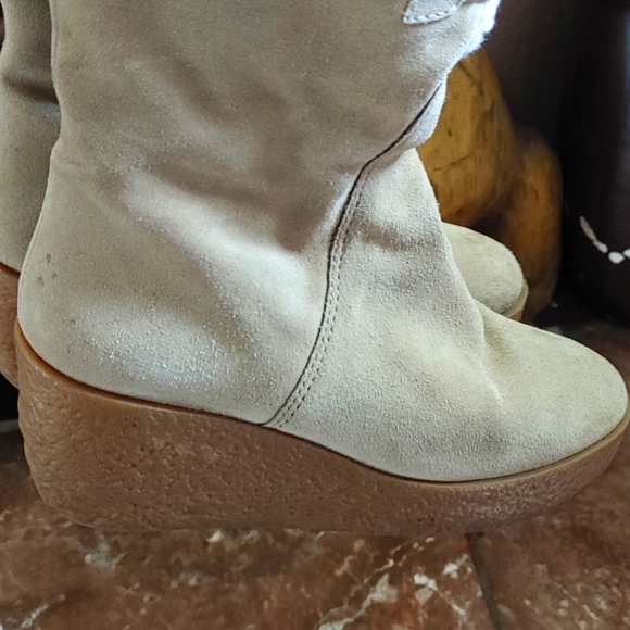 Michael Kors Lace Up Wedge Boots Size 6.5 - Picture 5 of 8